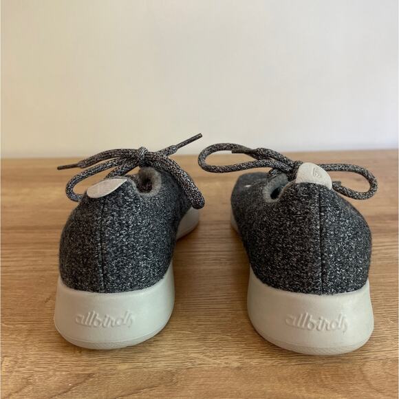 Allbirds Womens Wool Runners Sneakers Size 6 Gray Merino Wool Lace Ups Casual - Picture 3 of 8